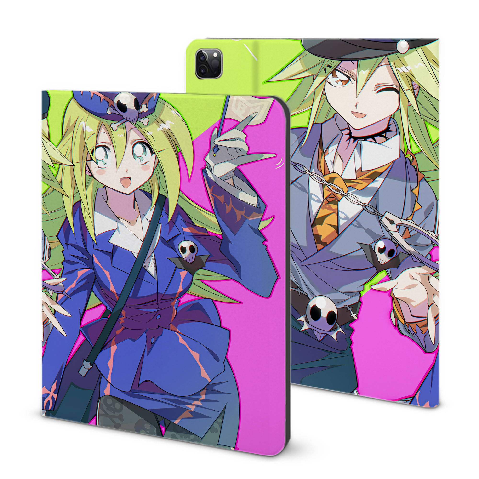 （画像用） 遊☆戯☆王 Yu-Gi-Oh! IPad ケース ブック型 PUレザー TPU 耐衝撃 軽量 薄型 ペン収納なし 全面保護 IPad 各モデル対応